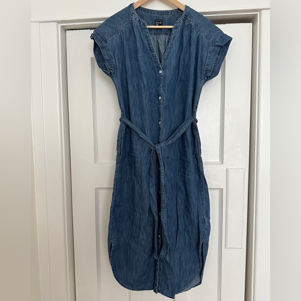 GAP Light Denim Shirtdress